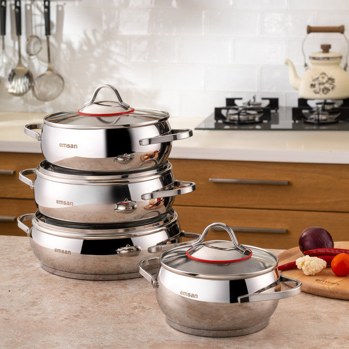 Emsan Seylan 8-Piece Cookware Set