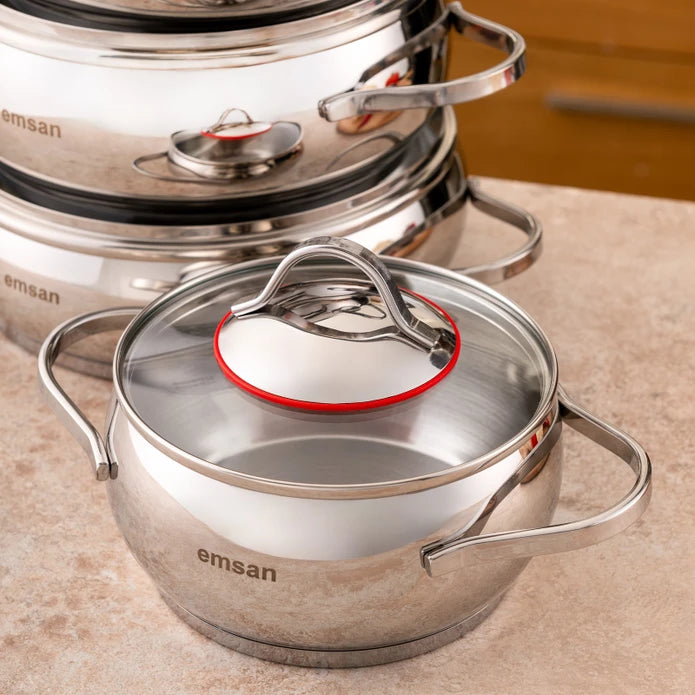Emsan Seylan 8-Piece Cookware Set