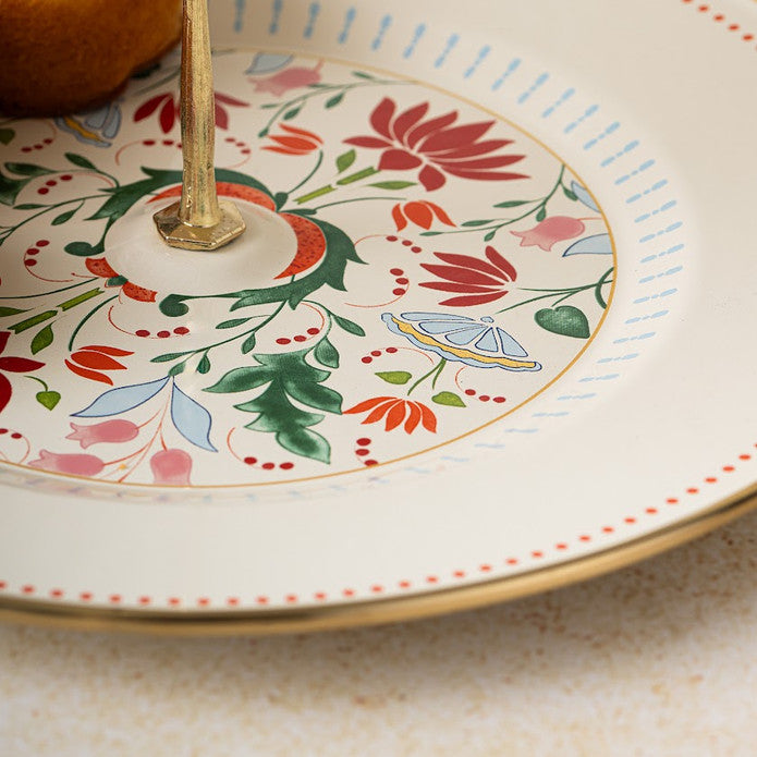 Emsan Nar Enamel Tiered Cookie Tray 21x29 cm