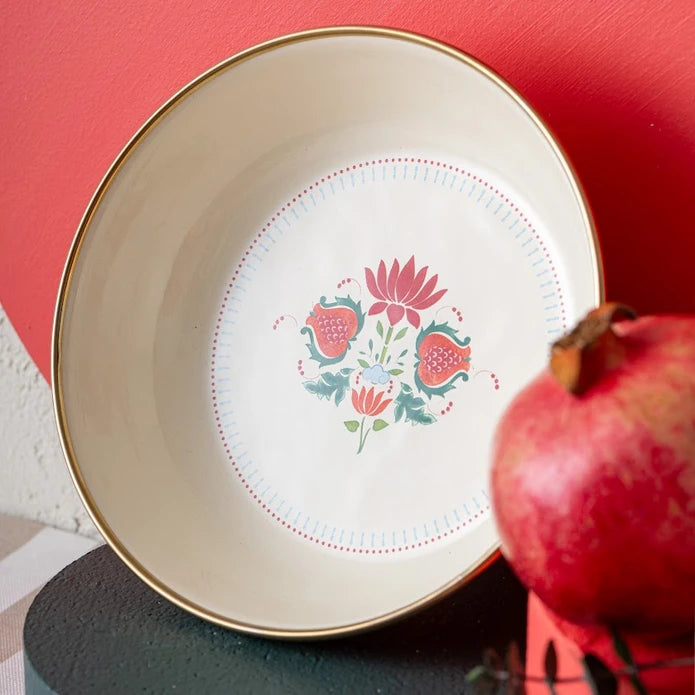 Emsan Nar Enamel Deep Plate 18 cm