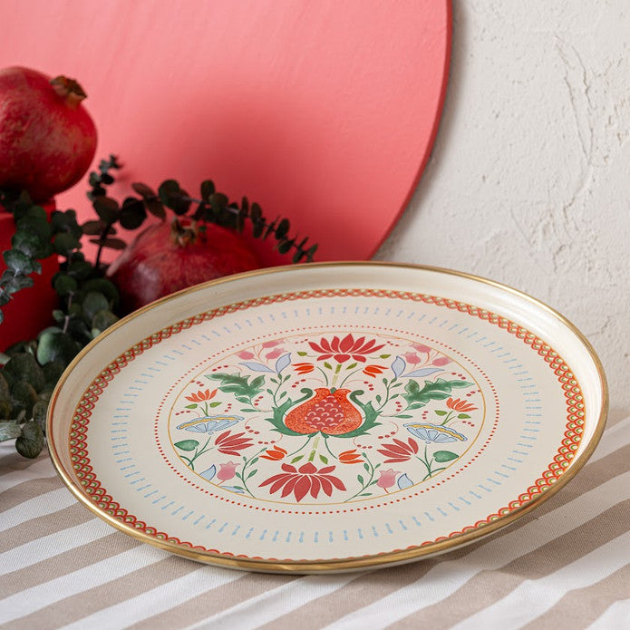 Emsan Nar Enamel Serving Plate 26 cm