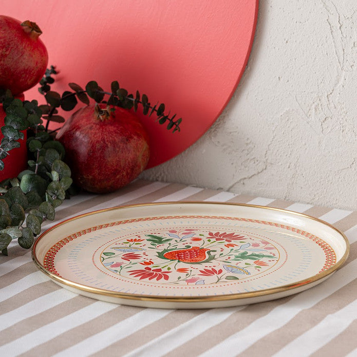 Emsan Nar Enamel Serving Plate 26 cm