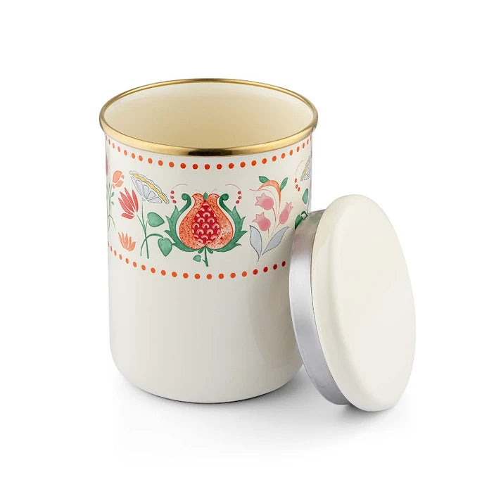 Emsan Nar Enamel Large Flat Jar