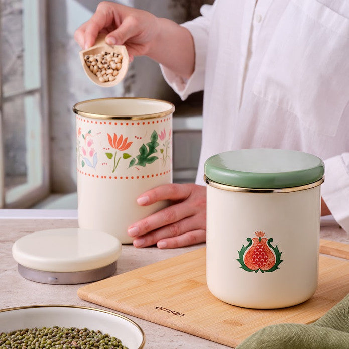 Emsan Nar Enamel Medium Flat Jar