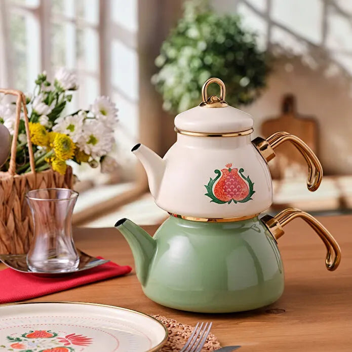 Emsan Nar Emaye Glory Mini Teapot Set