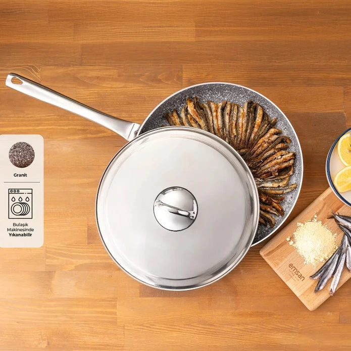 Emsan Fishy Granite Fish Pan 32 cm