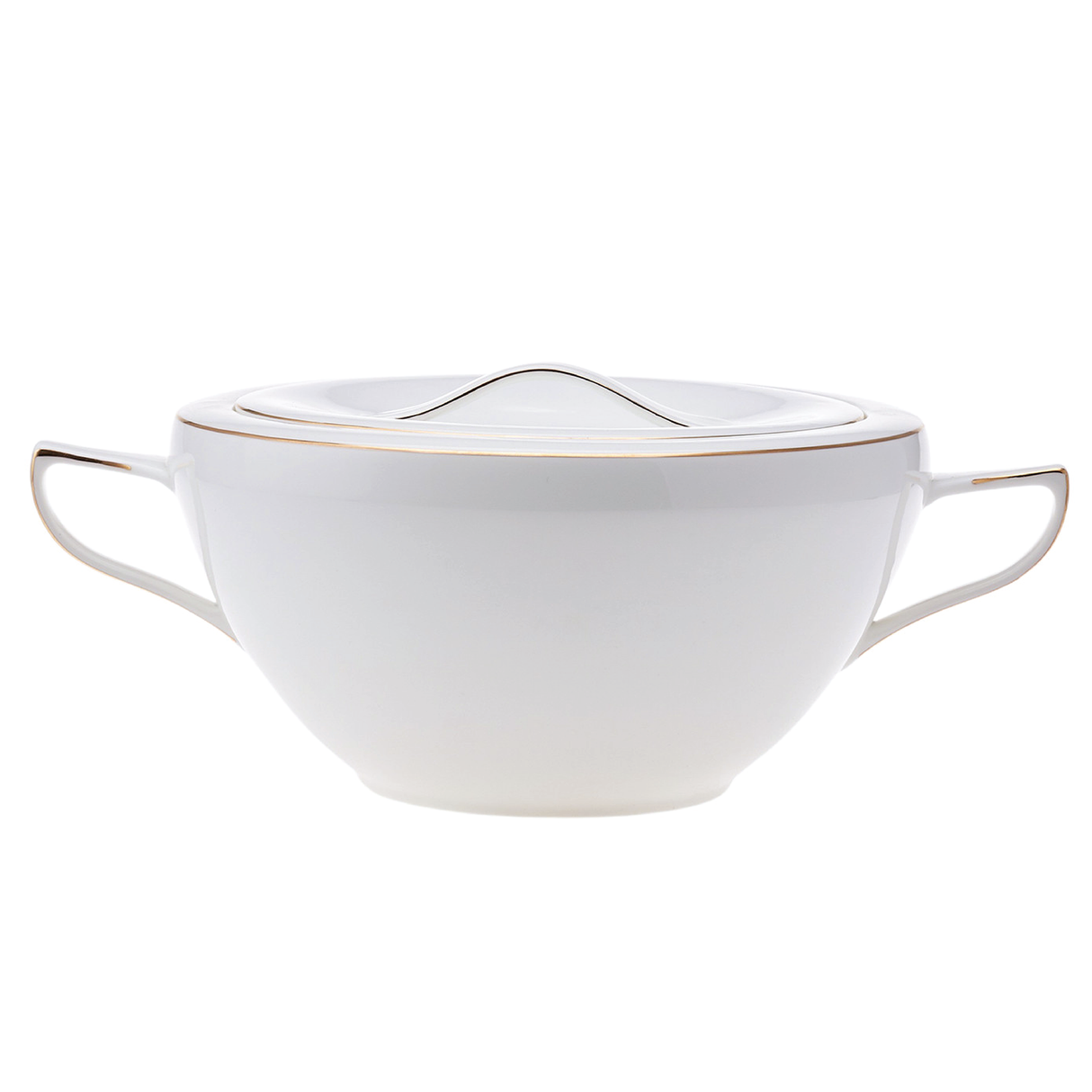 Emsan Freya Fine Bone 60-Piece 12-Person Round Dinner Set Gold