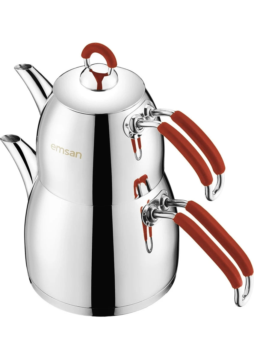 Emsan Mina Mini Teapot Set – Red