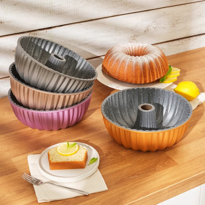 إيمسان جريس هاردستون قالب كيك من الألمنيوم المصبوب (كاست) رمادي 24 سم