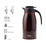Emsan Gama Burgundy Thermos – 2 Liters