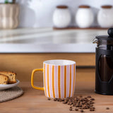 Emsan Striped New Bone Mug 350 ml Orange