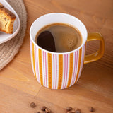 Emsan Striped New Bone Mug 350 ml Orange