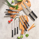 EMSAN KOBE (P) 10-PIECE KNIFE SET, BLACK