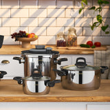Emsan Wedding 16-Piece Stainless Steel Cookware and Teapot Set
