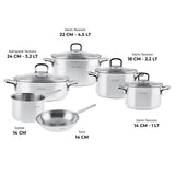 Emsan Cocinero 10-Piece Stainless Steel Dowry Set