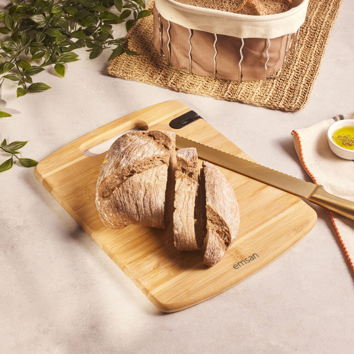 Emsan Bamboo Argus Cutting Board with Sharpener 23x30 cm
