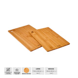 Emsan Bamboo Master Chop 2-Piece Cutting Board Set