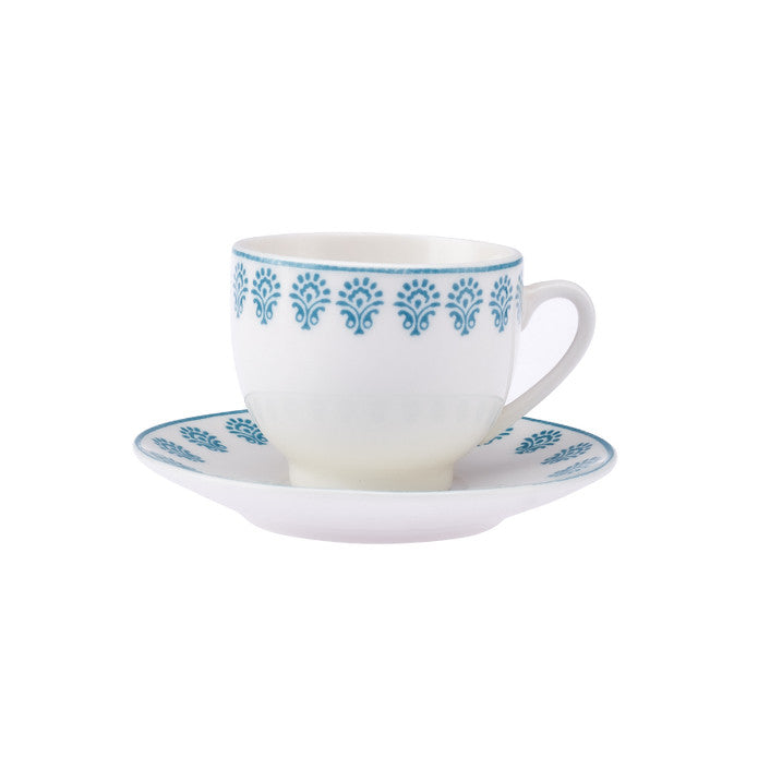 Emsan Sierra New Bone 2-Person Coffee Cup Set 90 ml Blue