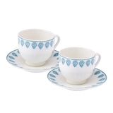 Emsan Sierra New Bone 2-Person Coffee Cup Set 90 ml Blue
