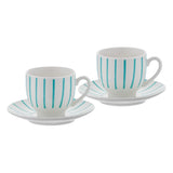 Emsan Mathilda New Bone 2-Person Coffee Cup Set 90 ml Green