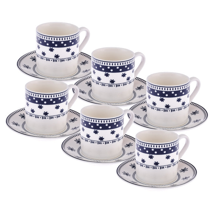Emsan Ethnic Mix New Bone 6-Person Coffee Cup Set 90 ml