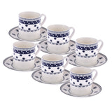 Emsan Ethnic Mix New Bone 6-Person Coffee Cup Set 90 ml