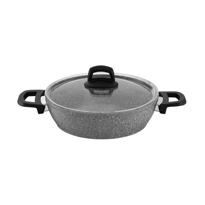 Emsan Experto 14-Piece Nonstick Granite & Stainless Steel Cookware Set