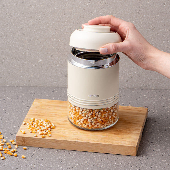 Emsan Moko 650 ml Storage Jar – Ecru
