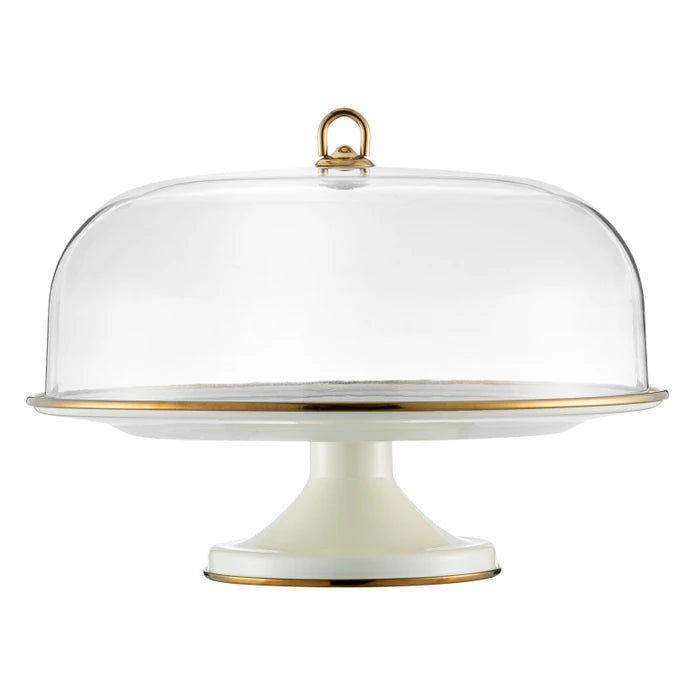 Emsan Hasbahçe Enamel Cake Stand with Dome – 31 cm