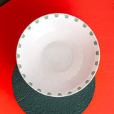 Istanbul Porcelain Nar Fine Bone Bowl Green 14 cm