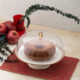 Emsan Nar Enamel Cake Stand with Dome – 31 cm