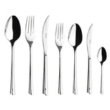 Emsan Accura 84-Piece 12-Person Fork, Spoon, and Knife Set