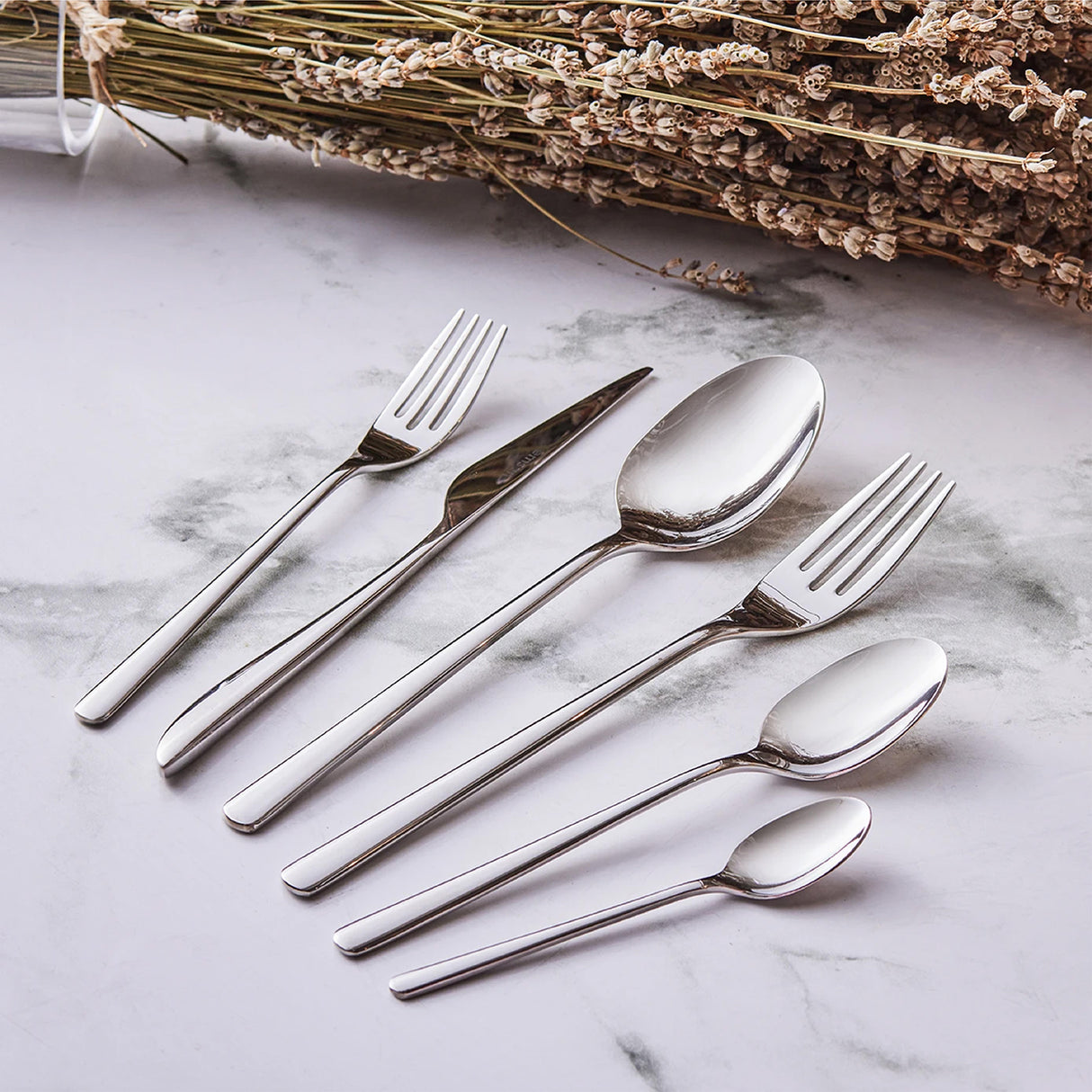 Emsan Elegance Bello 84-Piece Cutlery Set for 12 People – Luxury Boxed