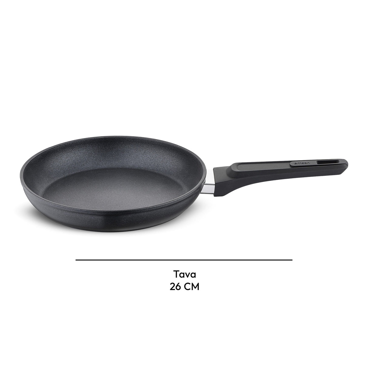 Emsan Diamente Pan 26 Cm, Black
