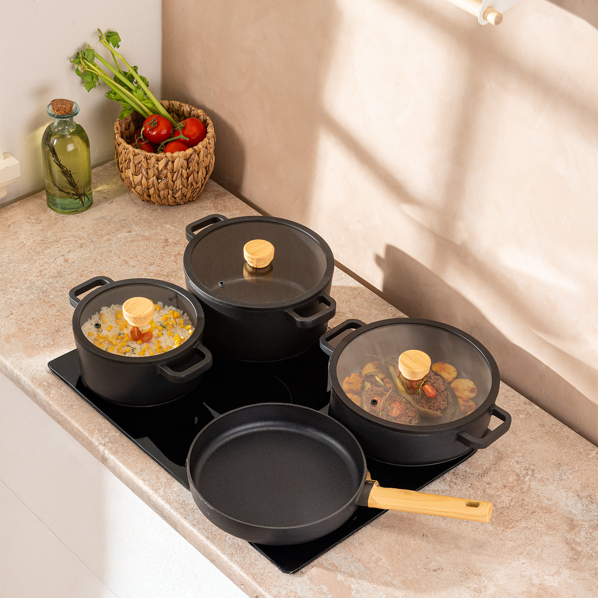 Emsan Signature 7-Piece Aluminum, Silver