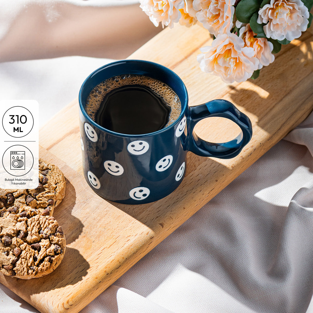 Emsan Smile Mug, Koyu Blue